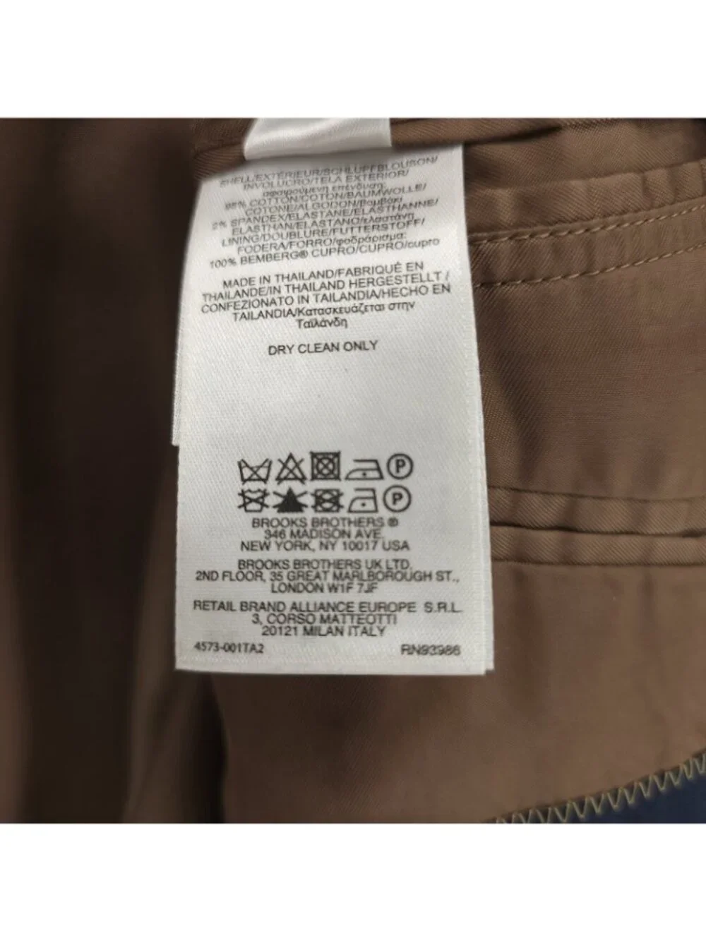 BROOKS BROTHERS Madison Corduroy Blazer Jacket Tan Brown Size 42R